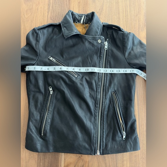 Topshop Faux Leather Biker Jacket - Picture 8 of 15